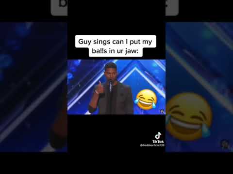Guy sings 'can i put my Balls in your jaw' America's got talent