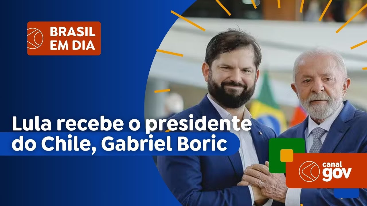 Lula recebe o presidente do Chile, Gabriel Boric