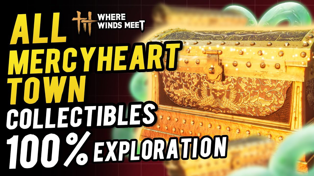 Mercyheart Town 100% All Collectibles & Chest Locations ~ 100% Exploration | Where Winds Meet