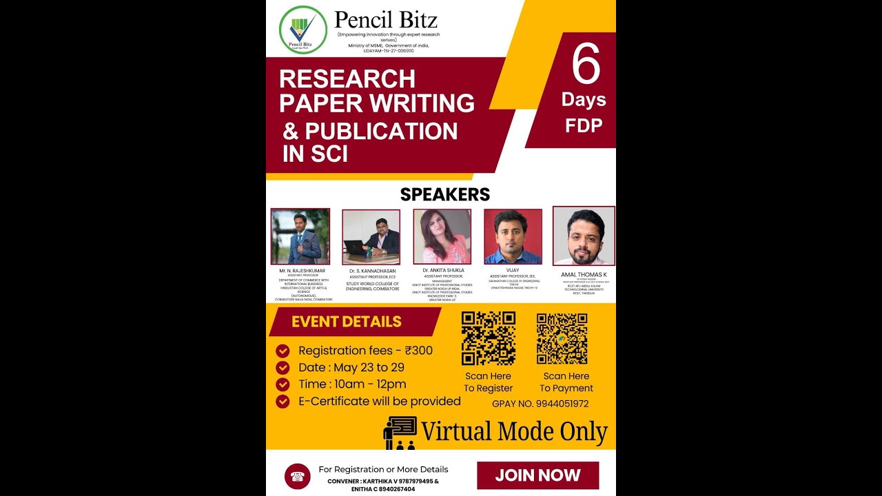 Research Paper Writing & Publication In SCI (Day-3) part 1