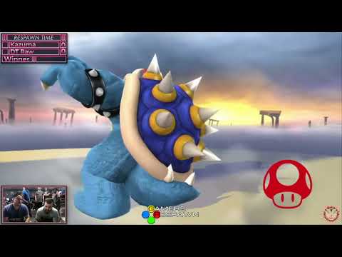 Kazuma (Bowser, Lucina) vs DT Raw (Fox) | Respawn Time 1 | Smash 4