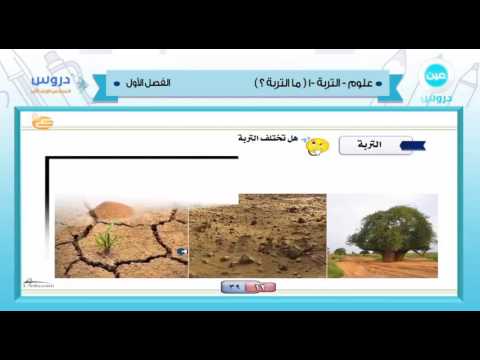 السادس الابتدائي | الفصل الدراسي الأول 1438 | علوم | التربة 1 مالتربة ؟