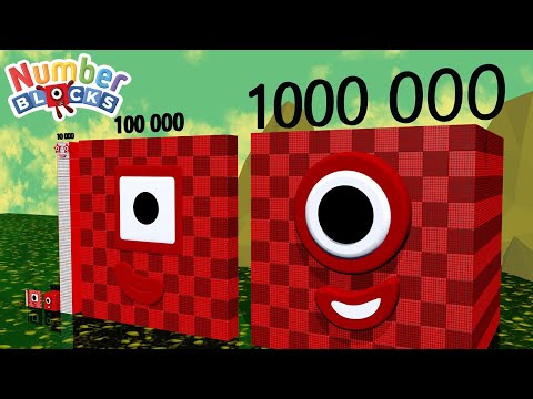 Numberblocks comparison 1 10 100 1000 10000 100000 1000000 Million Numberblocks Standing Tall