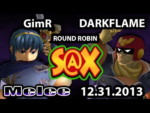 S@X Weekly - Darkflame (Captain Falcon) Vs. VGBC | GimR (Marth) SSBM Round Robin - Melee
