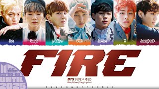 Download lagu BTS (방탄소년단) 'FIRE' Lyrics [Color Coded Han_Rom_Eng] | UNTIL 2025 #32 mp3