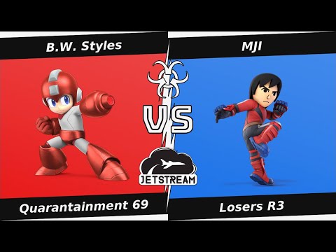 Quarantainment 69 Losers R3 - B.W. Styles (MegaMan) Vs MJI (Mii Brawler) - SSBU