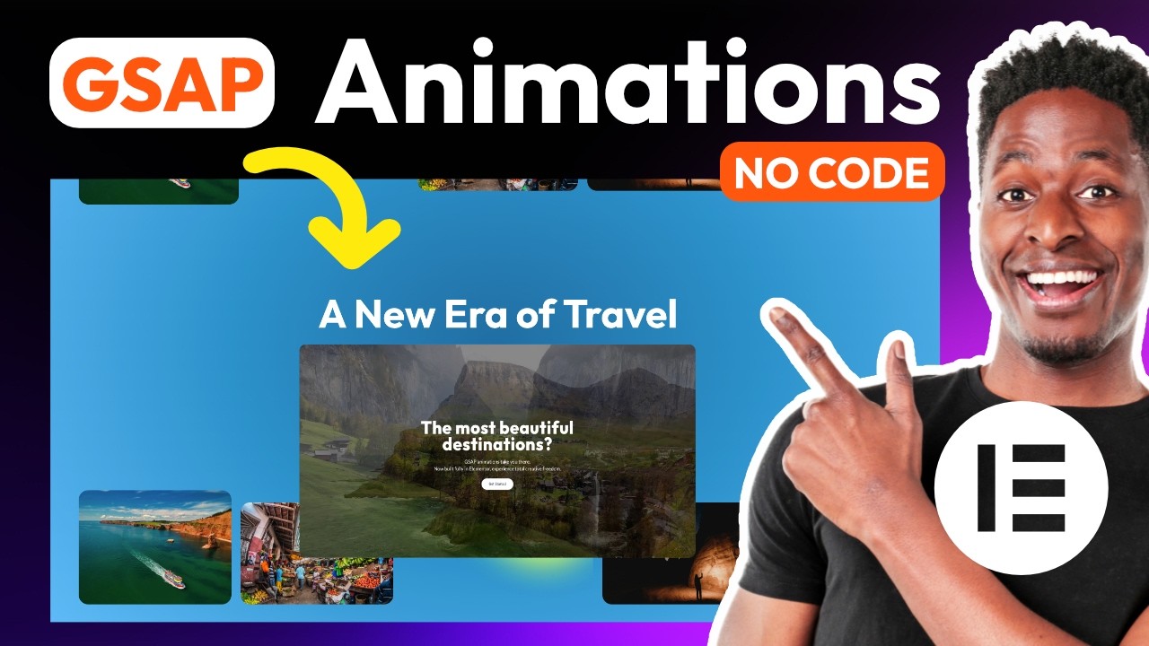 i stole Elementors GSAP animation no code GSAP