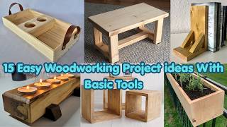 15 Simple, Easy & Cheap Woodworking  Crafts Project ideas Anyone Can Build With Basic Tools