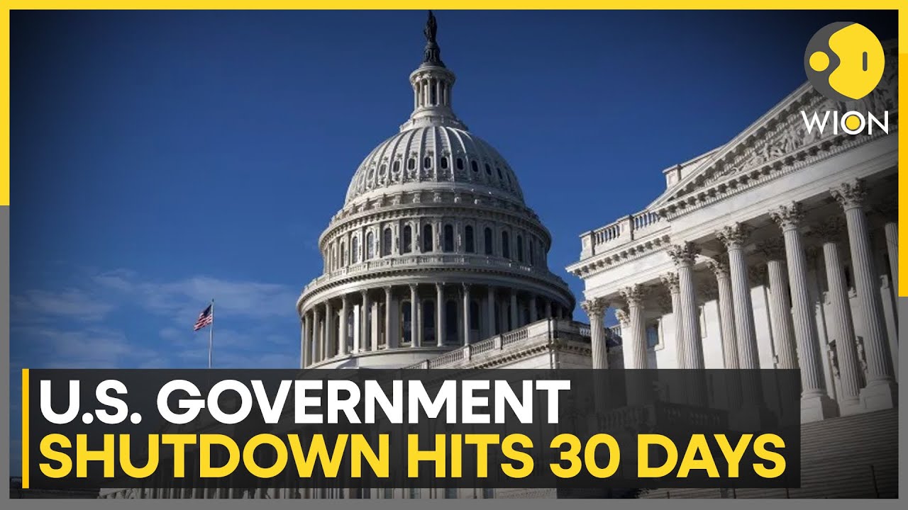 US Government Shutdown Hits 30 Days | 43% Concerned, Poll Reveals | WION