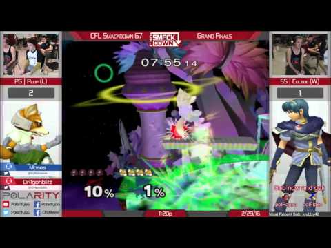 CFLS67 - PG | Plup (OG Fox/Samus) vs SS | Colbol (Blue Fox/Marth) - Grand Finals