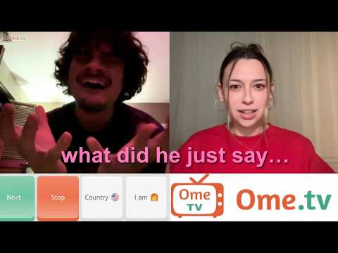 Omegle ist total gruselig.