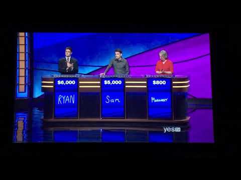 Jeopardy, Ryan Bilger Day 5 - Contestant BETS IT ALL on the 1st Daily Double (7/10/19)
