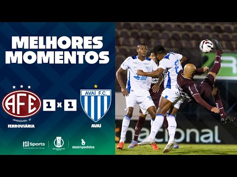 Gols e lances de Ferroviária-SP x Avaí