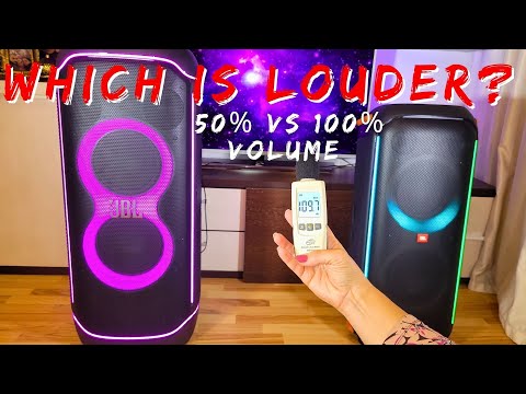 JBL Partybox Ultimate VS 710 Which is louder at 50% volume vs 100% volume?