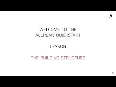 Allplan Quickstart 2020 Bài 2 - Bài học về Building structure