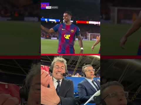 🤯 La réaction d'Omar et Benjamin en direct du Camp Nou après le coup franc de Marcus Rashford !