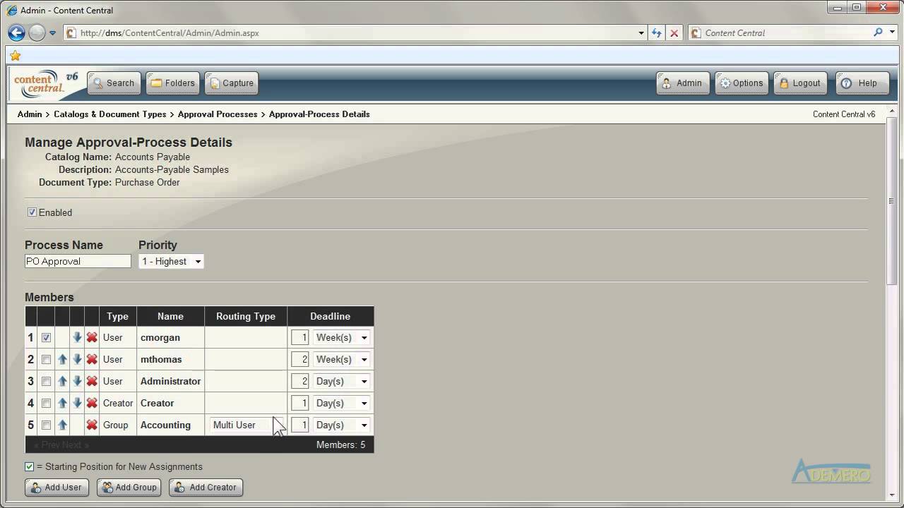 Document Management Software Approval Processing