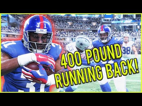 400 POUND RUNNING BACK IS A GLITCH! - Madden 18 Career Mode Ep.1