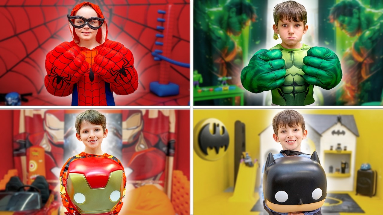 Superhero Kindergarten: Hide and Seek in Color Rooms
