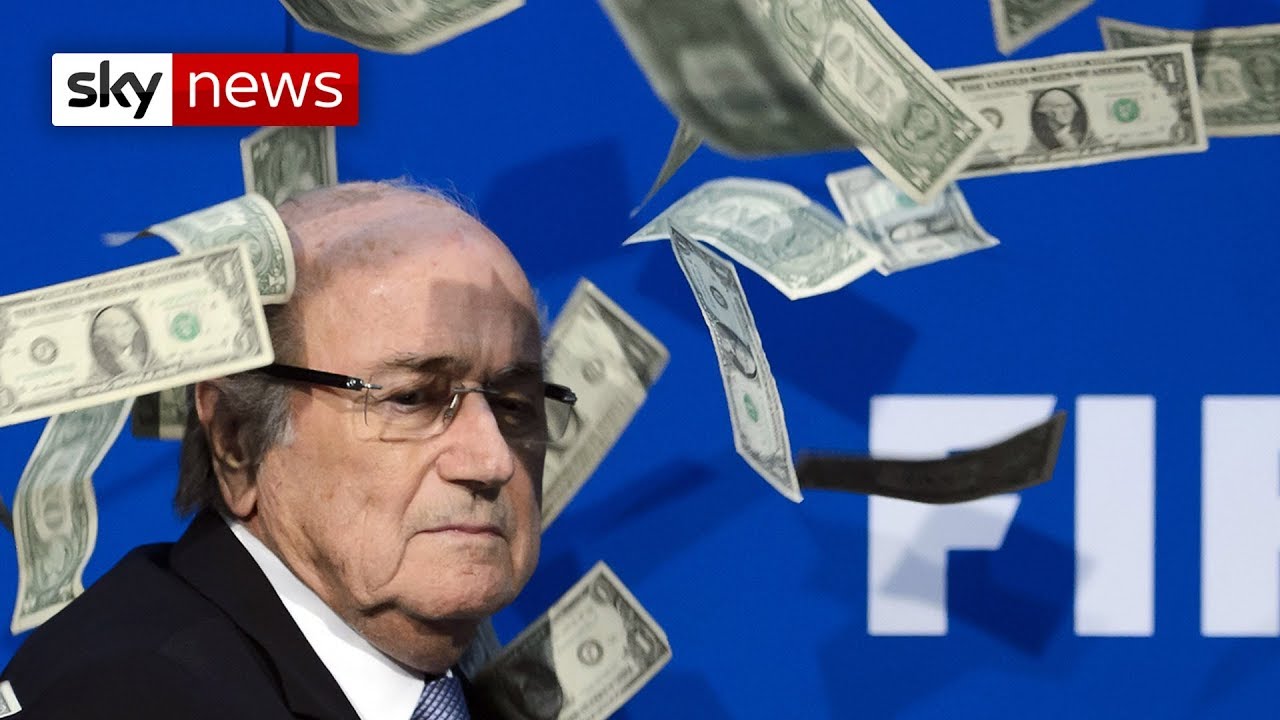 Sepp Blatter Has Money Thrown At Him By Lee Nelson