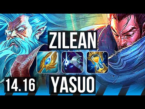 ZILEAN vs YASUO (MID) | 7k comeback, 5/3/30, 700+ games | EUW Master | 14.16