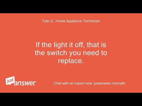 What makes the on indicator light stay on, on maytag