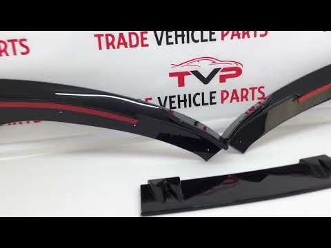 Fits Audi TT 2008-2014 Front Bumper Spoiler Black For Standard Models video
