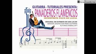 PANADEROS FLAMENCOS PARA GUITARRA Y TABS PACO DE LUCIA