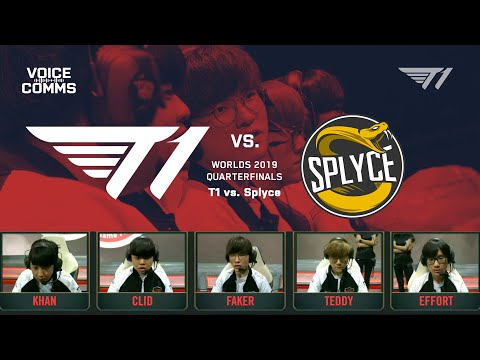 Beating Splyce on Their Home Turf | Worlds 2019 Voice Comms - Quarterfinals (T1 vs SPY)