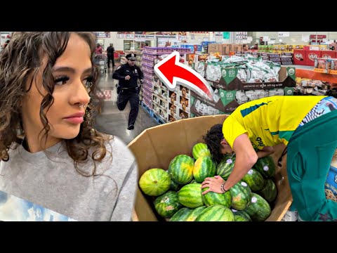 We Got KICKED Out of Costco While Grocery Shopping!!