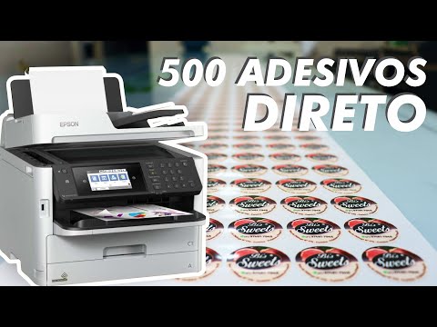 Epson Workforce  - Impressão direta de 500 adesivos