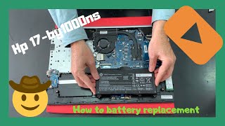 How to Battery Replacement HP Laptop 17-by1000ns Disassembly