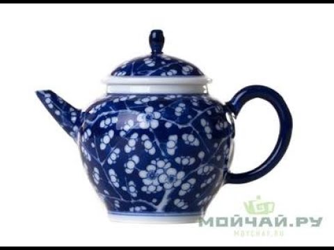 Teapot # 26298, Jingdezhen porcelain, hand painting, 120 ml.