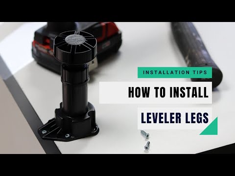 How To Install Cabinet Leveler Legs