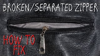 HOW TO FIX SEPARATED/BROKEN ZIPPER WITH PLASTIC TEETH