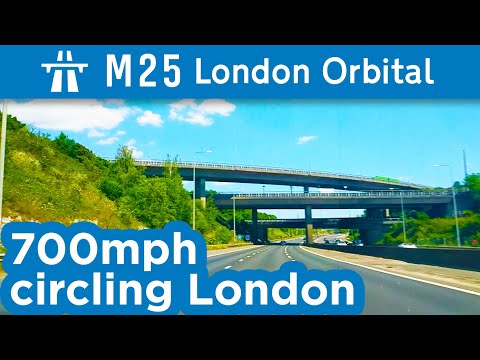 The entire M25 London Orbital in 10 minutes