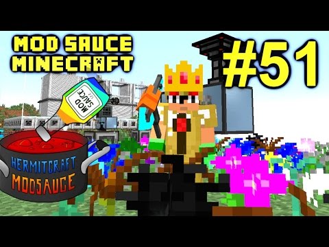 Minecraft Mod Sauce Ep. 51 - Flower Farm !!! ( HermitCraft Modded Minecraft )