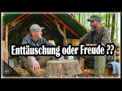 Waldlager Reparatur - Wird das BUSCHPIRATEN Messer gefallen ? Steinofen neu gebaut - Car Camping