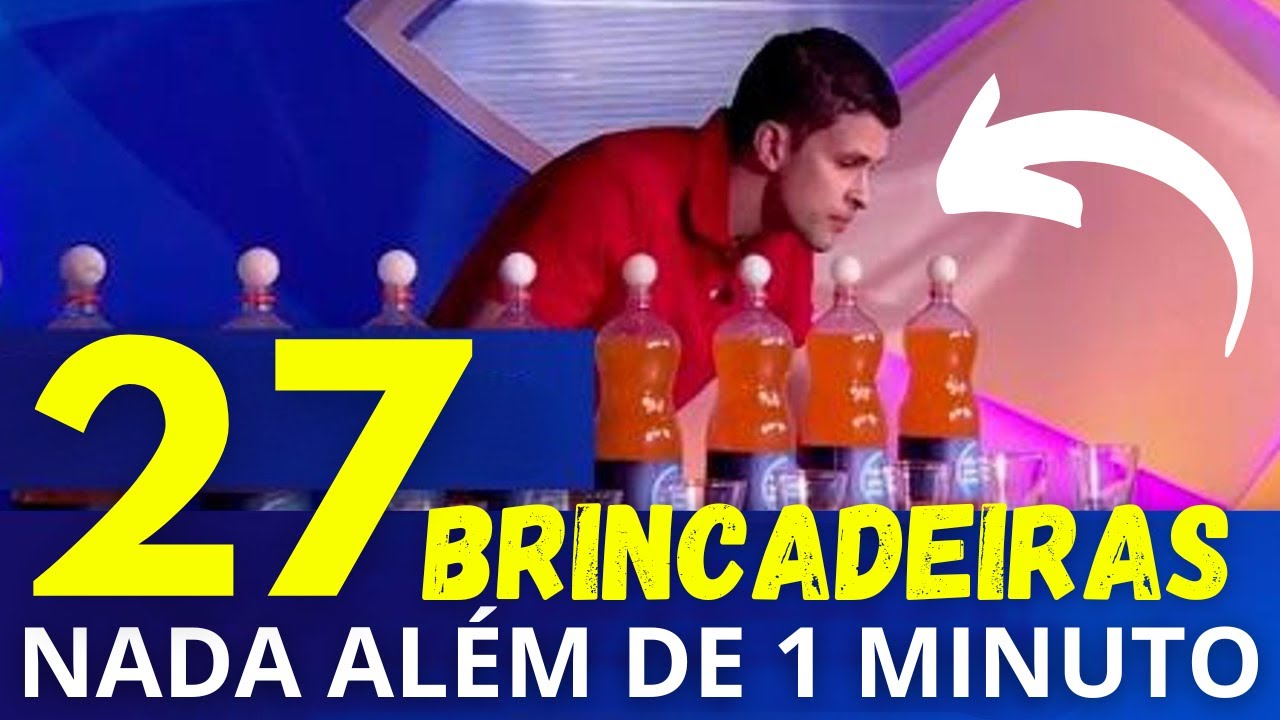 27 BRINCADEIRAS DIVERTIDAS PARA FAZER COM OS AMIGOS E A FAMÍLIA- nada além de um minuto