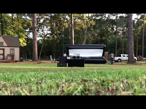 20 Foot AIRSCREEN Setup Time-Lapse - Outdoor Movies in Texas by GoOutdoorMovies