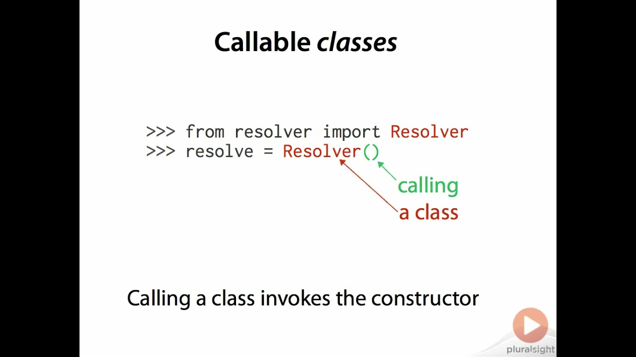 Python: Classes are callable