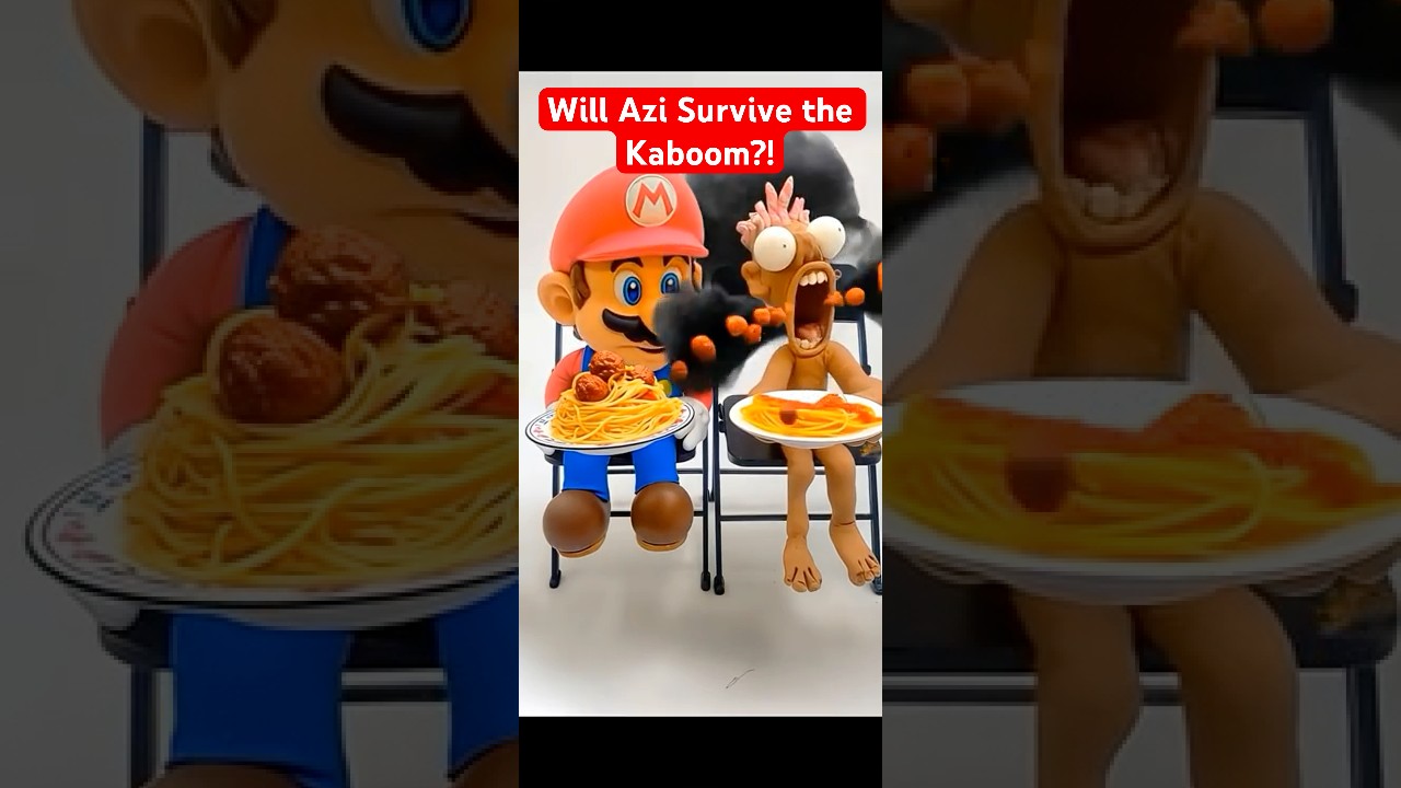 Mario’s Most Cursed Spaghetti Dinner! # brainrot #mario #memes