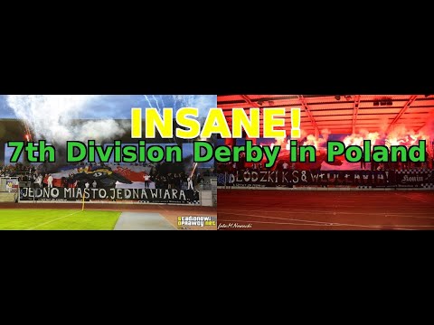 || DERBY WŁOCŁAWKA || Fanatyczna atmosfera w A-Klasie! ||