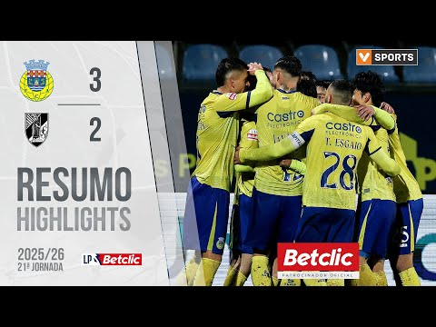 Resumo: Arouca 3-2 Vitória SC (Liga 25/26 #21)
