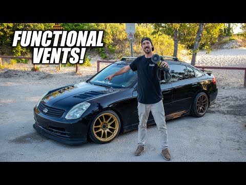 Making Custom Hood Vents for the G35!