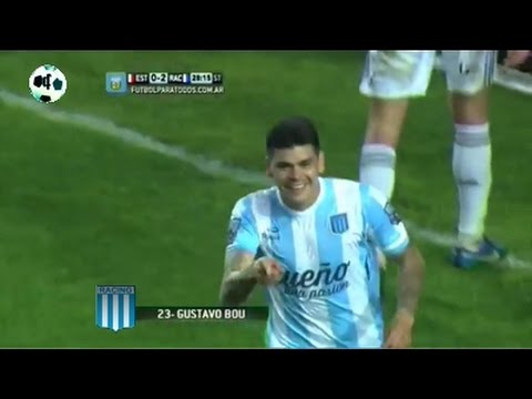Gol Gustavo Bou - Estudiantes 0 Vs Racing Club 3 - Primera División 2014
