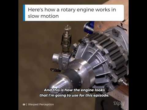 Here's how a rotary engineworks in slow motion