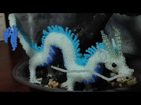Туториал на амигуруми китайского дракона из бисера 9 часть