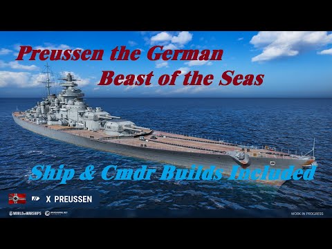 World of Warships PREUSSEN Build to Tank !!