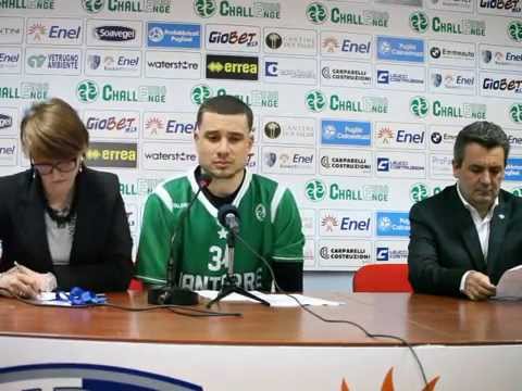 Conferenza stampa post partita Enel Brindisi vs JSF Nanterre - Weems -coach Donnadieu